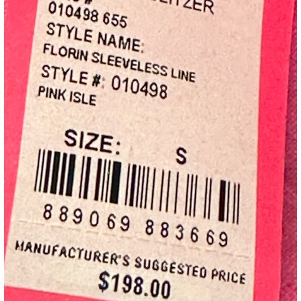 Lilly Pulitzer NWT Women's Florin Sleeveless
Linen Midi Dress pink Isle Small - Picture 6 of 9